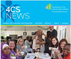Snapshot of the front cover of the newsletter