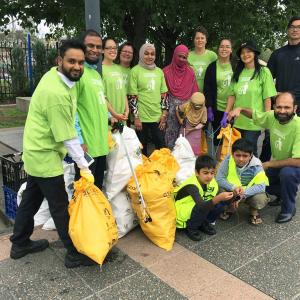 Group of Local Lakemba residents picking up litter