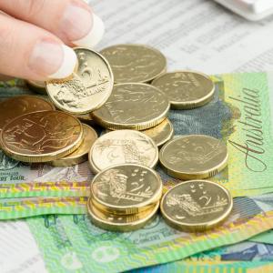 Image of Australian dollar notes and coins 