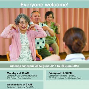 Copy of the Active Living poster which has information plus a picture of people exercising