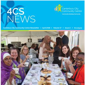 Snapshot of the front cover of the newsletter