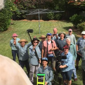 The Garden Care Team wrapping up filming at a clients home