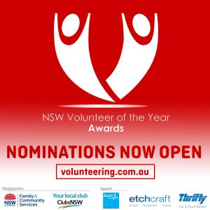Nominations now open! NSW Volunteer Awards promotional image